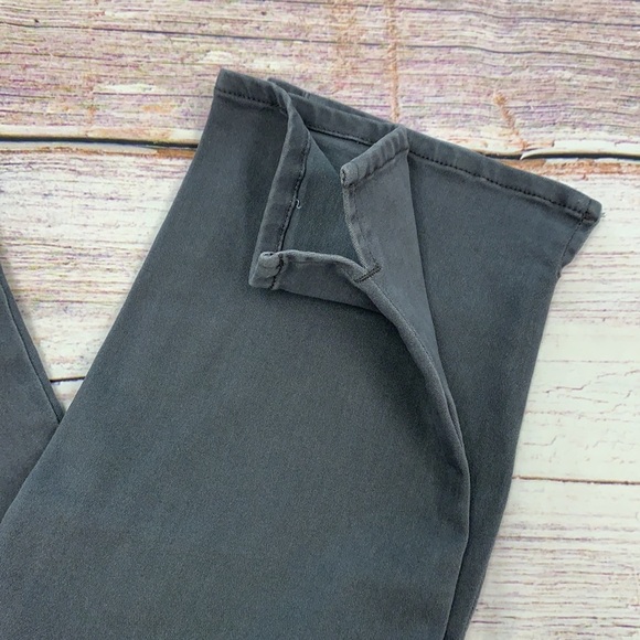 NYDJ Curves 360 Heather Gray Velvet Crush Straight Leg Jeans • Sz 8 - Picture 8 of 13